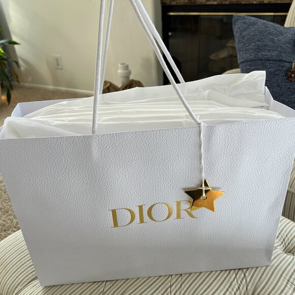 Dior Dway Heeled Sandal Gold-Tone Cotton Embroidered with Metallic Thread - Picture 11 of 15